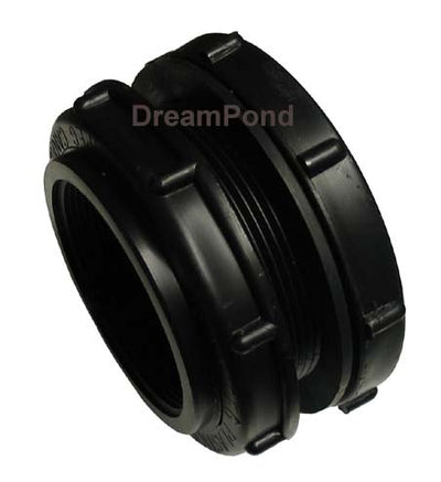 Black Poly Bulkhead 4"